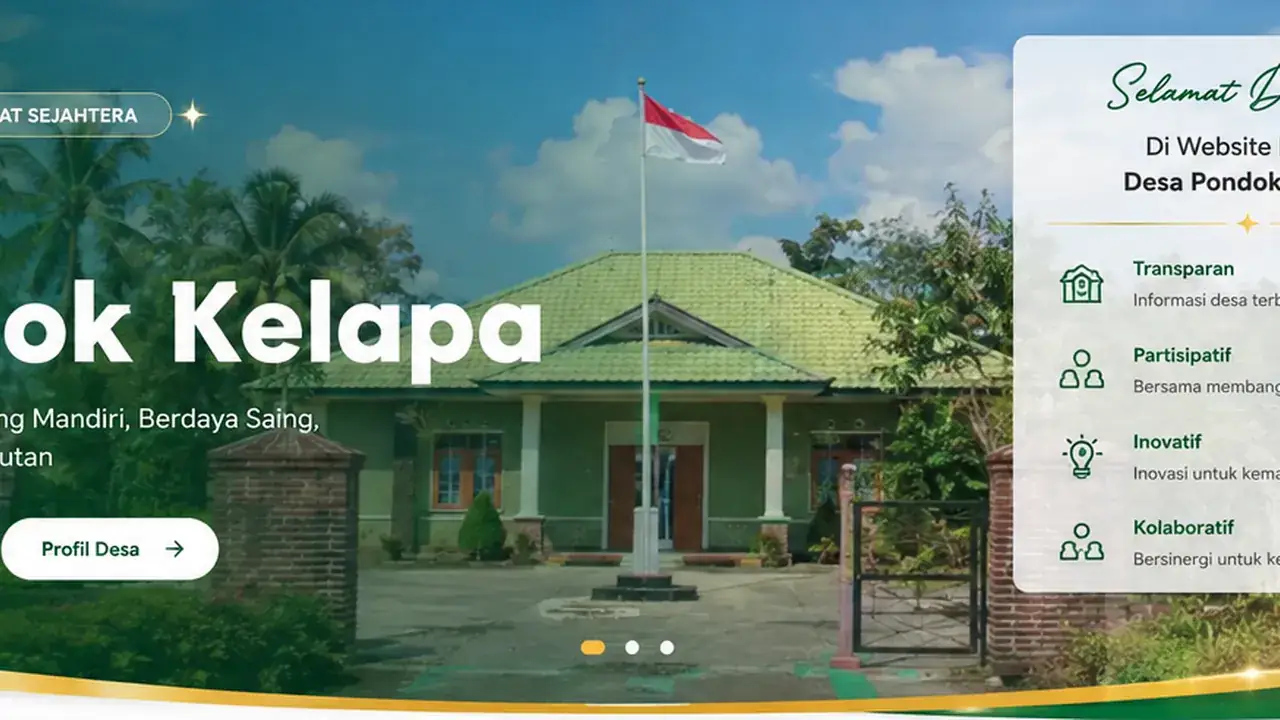 Ilustrasi lingkungan Desa Pondok Kelapa